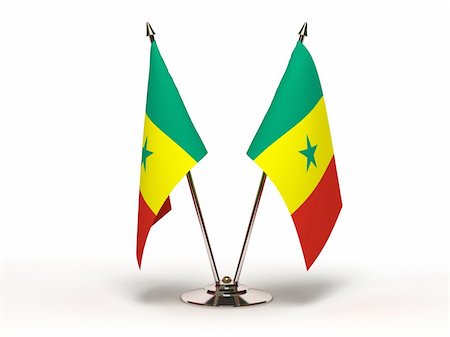 simsearch:400-06464644,k - Miniature Flag of Senegal (Isolated with clipping path) Photographie de stock - Aubaine LD & Abonnement, Code: 400-06464644