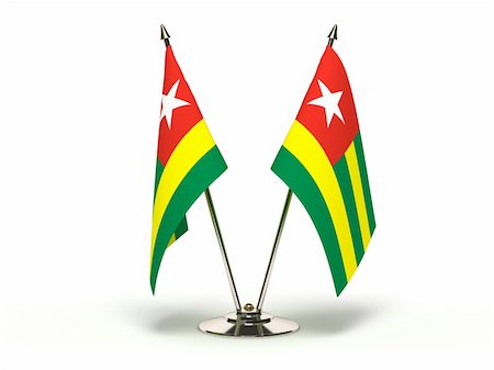 simsearch:400-07294142,k - Miniature Flag of Togo (Isolated with clipping path) Stock Photo - Budget Royalty-Free & Subscription, Code: 400-06464646