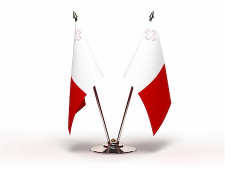 simsearch:400-07294142,k - Miniature Flag of Malta (Isolated with clipping path) Stock Photo - Budget Royalty-Free & Subscription, Code: 400-06464642