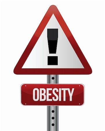 simsearch:400-05228225,k - road traffic sign with an obesity concept illustration design Stock Photo - Budget Royalty-Free & Subscription, Code: 400-06465233