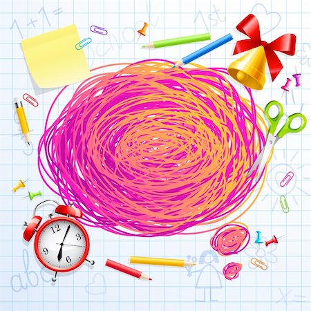 simsearch:400-06460331,k - Hand drawn Bubble for speech. Back to School. Vector illustration. Stock Photo - Budget Royalty-Free & Subscription, Code: 400-06460278