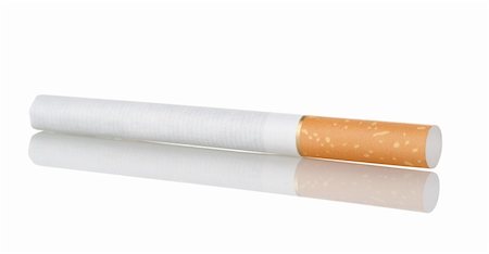 simsearch:400-04274877,k - Cigarette isolated on white background. Clipping Path Photographie de stock - Aubaine LD & Abonnement, Code: 400-06460439
