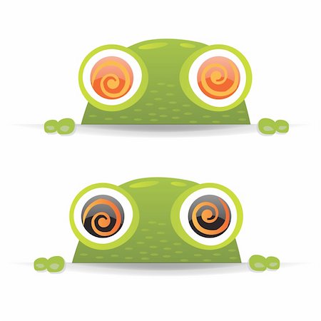 simsearch:400-06461608,k - 2 Hypno Frogs With Gradient Mesh, Vector Illustration Foto de stock - Super Valor sin royalties y Suscripción, Código: 400-06460654