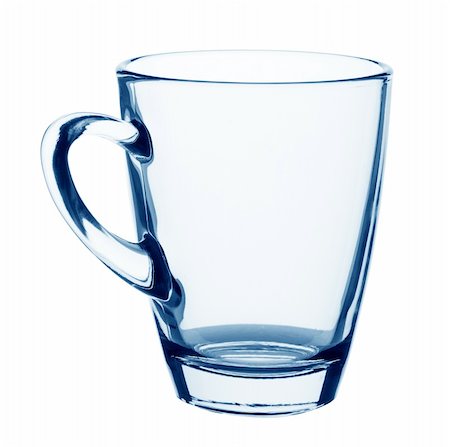 simsearch:400-06461761,k - Empty glass tea mug isolated on white Fotografie stock - Microstock e Abbonamento, Codice: 400-06461691