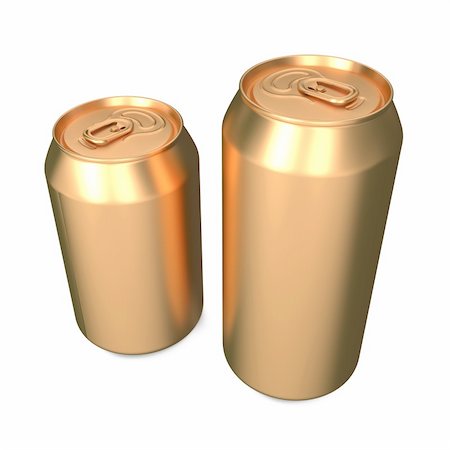 simsearch:400-07168576,k - Aluminum Cans Isolated on White Background. Stock Photo - Budget Royalty-Free & Subscription, Code: 400-06461941