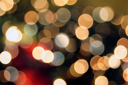 Christmas Tree Lights and Decoration Bokeh Blurred Out of Focus Background Stock Photo - Budget Royalty-Free & Subscription, Code: 400-06461956
