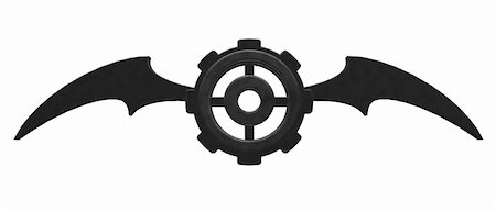 simsearch:400-04670001,k - gear wheel with wings on white background - 3d illustration Foto de stock - Super Valor sin royalties y Suscripción, Código: 400-06463425