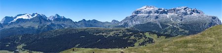 view of the mount Marmolada and Sella Group  - Italy Stock Photo - Budget Royalty-Free & Subscription, Code: 400-06463651