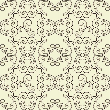 vector seamless floral pattern Stock Photo - Budget Royalty-Free & Subscription, Code: 400-06477798