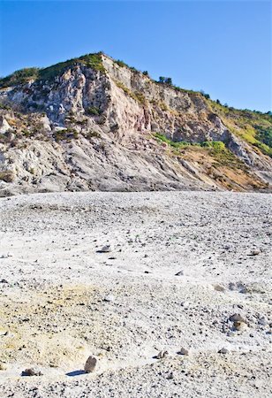 famous desert mountains - Pozzuoli, Italy. Solfatara area, volcanic crater still in activity. Stock Photo - Budget Royalty-Free & Subscription, Code: 400-06478036
