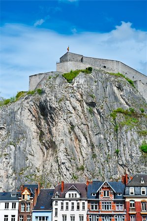 dinant - Belgian City of Dinant against Medieval Fortress Stock Photo - Budget Royalty-Free & Subscription, Code: 400-06478033