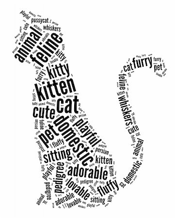 rosliothman (artist) - Cat info-text graphics and arrangement. Pets and animal concept Foto de stock - Super Valor sin royalties y Suscripción, Código: 400-06478154
