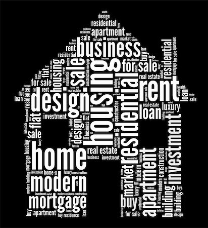 rosliothman (artist) - Housing info-text graphics arrangement and word clouds. Housing and real property concept Foto de stock - Super Valor sin royalties y Suscripción, Código: 400-06478155