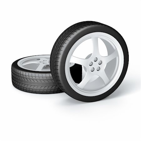 simsearch:400-06858746,k - new wheels on shiny disks from a modern auto Stock Photo - Budget Royalty-Free & Subscription, Code: 400-06478543