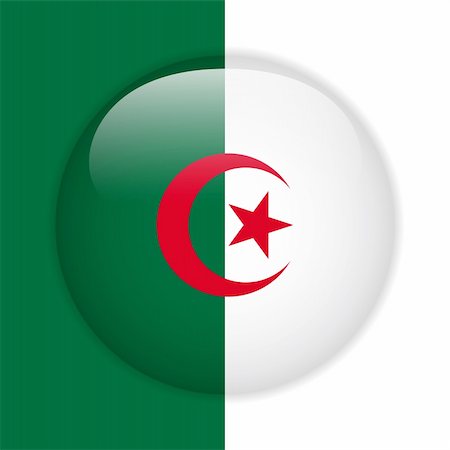 simsearch:400-07032470,k - Vector - Algeria Flag Glossy Button Photographie de stock - Aubaine LD & Abonnement, Code: 400-06471405