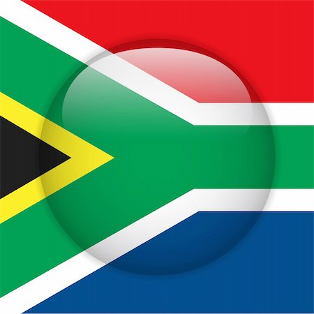 simsearch:400-06365583,k - Vector - South Africa Flag Glossy Button Stock Photo - Budget Royalty-Free & Subscription, Code: 400-06471436