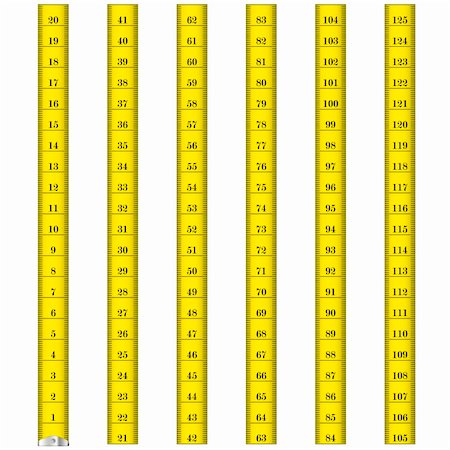 simsearch:400-06472161,k - illustration of a yellow measure tape used by tailors Stock Photo - Budget Royalty-Free & Subscription, Code: 400-06472162