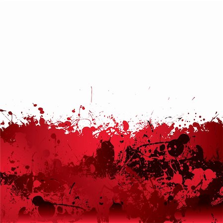 Red blood splatter background with dribble effect Stock Photo - Budget Royalty-Free & Subscription, Code: 400-06472214