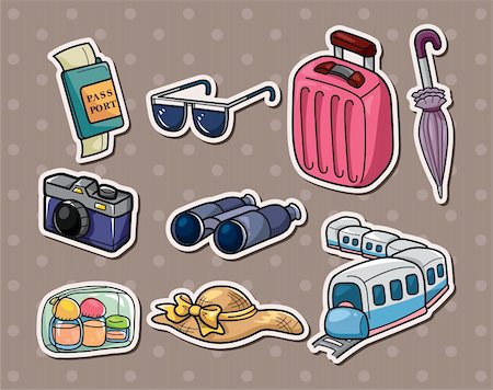 simsearch:400-04912664,k - travel stickers Stockbilder - Microstock & Abonnement, Bildnummer: 400-06472580