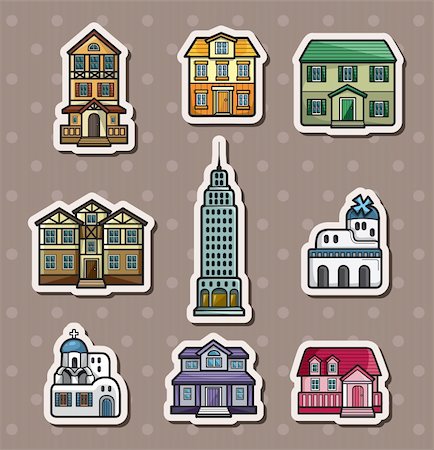 house stickers Stock Photo - Budget Royalty-Free & Subscription, Code: 400-06472581