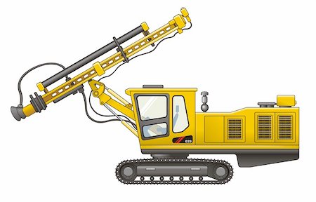 drilling machine - Drilling Rig vector Stock Photo - Budget Royalty-Free & Subscription, Code: 400-06472808