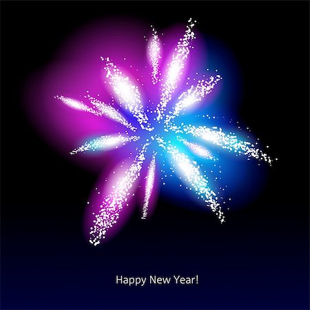 firework backdrop - Vector illustration of fireworks over a dark background Stock Photo - Budget Royalty-Free & Subscription, Code: 400-06472840