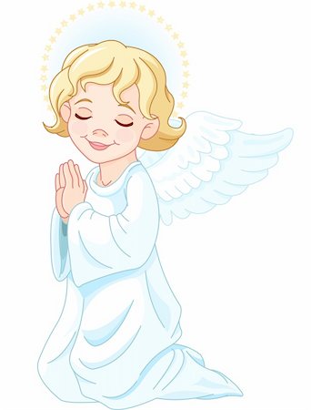 Illustration of praying nativity Angel Stock Photo - Budget Royalty-Free & Subscription, Code: 400-06472950