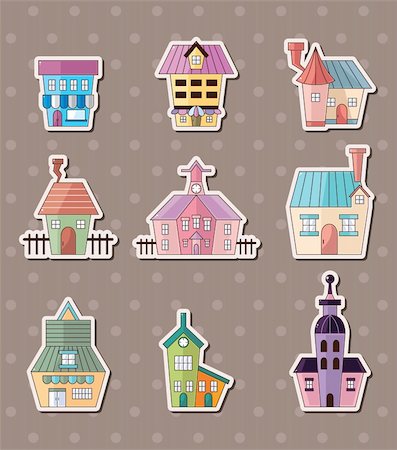 house stickers Stock Photo - Budget Royalty-Free & Subscription, Code: 400-06472974
