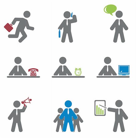 simsearch:400-07776648,k - Business icon. Vector set for you design Photographie de stock - Aubaine LD & Abonnement, Code: 400-06473059