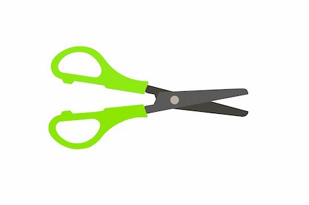 simsearch:400-09120179,k - vector illustration of scissors on a white background Foto de stock - Super Valor sin royalties y Suscripción, Código: 400-06473155