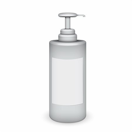 plastic bottle vector - bottle of liquid soap isolated Stock Photo - Budget Royalty-Free & Subscription, Code: 400-06473245