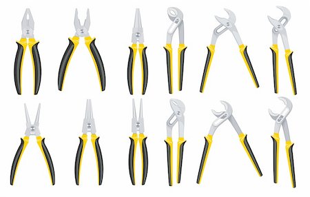 simsearch:400-05014987,k - Tools - Pliers set Stock Photo - Budget Royalty-Free & Subscription, Code: 400-06473434