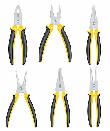 simsearch:400-05014987,k - Tools - Pliers set Stock Photo - Budget Royalty-Free & Subscription, Code: 400-06473436