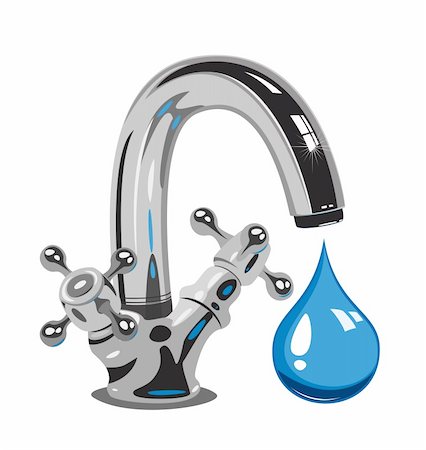 simsearch:400-06918144,k - Dripping water, Vector  illustration Stock Photo - Budget Royalty-Free & Subscription, Code: 400-06473447