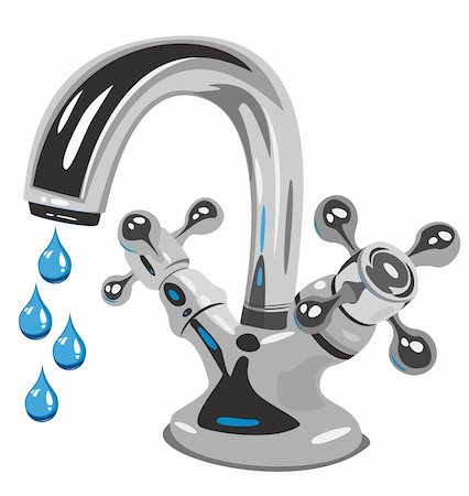 simsearch:400-06918144,k - Dripping water, Vector  illustration Stock Photo - Budget Royalty-Free & Subscription, Code: 400-06473448