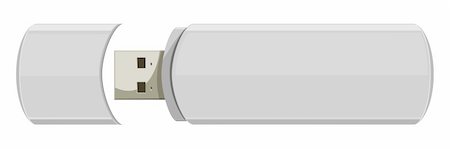 simsearch:400-04730368,k - Usb flash memory isolated on the white background Photographie de stock - Aubaine LD & Abonnement, Code: 400-06473443