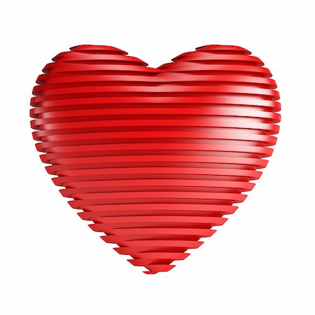 simsearch:400-07326110,k - red symbolic valentine heart, isolated 3d render Stock Photo - Budget Royalty-Free & Subscription, Code: 400-06484633