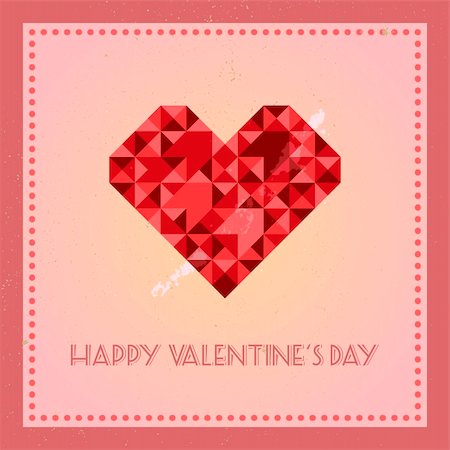 simsearch:400-08625440,k - detailed illustration of retro style valentines card Stock Photo - Budget Royalty-Free & Subscription, Code: 400-06484761