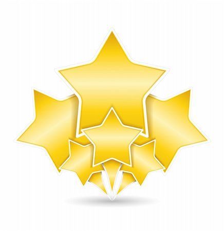 Golden stars, vector eps10 illustration Stock Photo - Budget Royalty-Free & Subscription, Code: 400-06484804