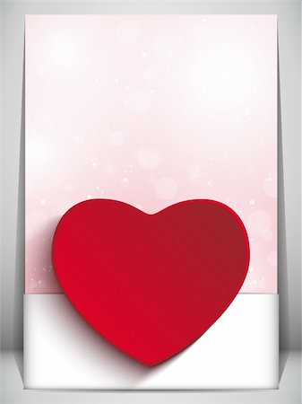 simsearch:400-04179114,k - Vector - Valentine Day Heart Letter Love Fotografie stock - Microstock e Abbonamento, Codice: 400-06485192