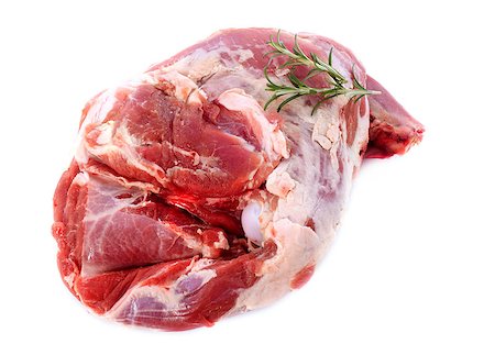 shoulder of lamb in front of white background Stock Photo - Budget Royalty-Free & Subscription, Code: 400-06485516