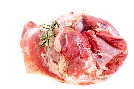 shoulder of lamb in front of white background Stock Photo - Budget Royalty-Free & Subscription, Code: 400-06485517