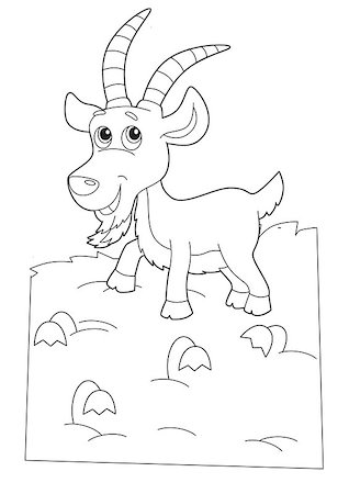 ranch cartoon - illustration for the children Stock Photo - Budget Royalty-Free & Subscription, Code: 400-06485827