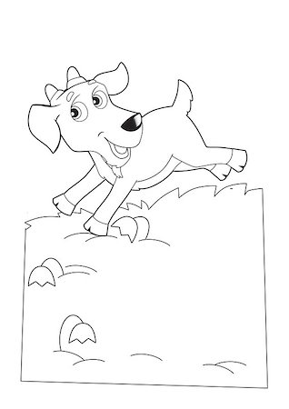 ranch cartoon - illustration for the children Stock Photo - Budget Royalty-Free & Subscription, Code: 400-06485828