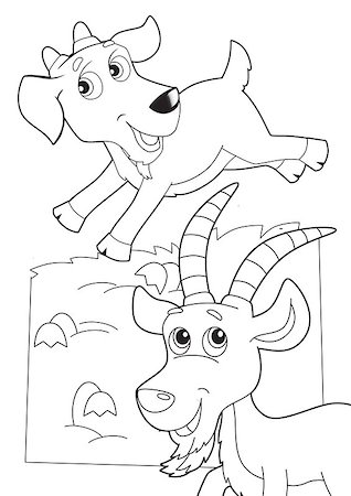 ranch cartoon - illustration for the children Stock Photo - Budget Royalty-Free & Subscription, Code: 400-06485830