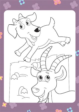 ranch cartoon - illustration for the children Stock Photo - Budget Royalty-Free & Subscription, Code: 400-06485854