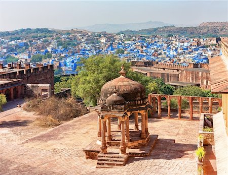 A view of Jodhpur, the Blue City of Rajasthan, India Stock Photo - Budget Royalty-Free & Subscription, Code: 400-06480355