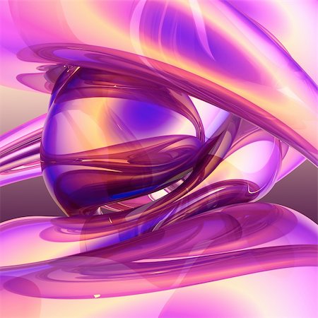 Abstract colorful festive background made of rounded shining forms. Mainly purple and gold. Stock Photo - Budget Royalty-Free & Subscription, Code: 400-06480351