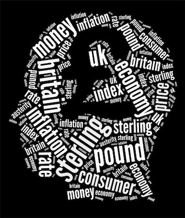 rosliothman (artist) - Mind thoughts word clouds arrangement. Financial concept. Foto de stock - Super Valor sin royalties y Suscripción, Código: 400-06480499