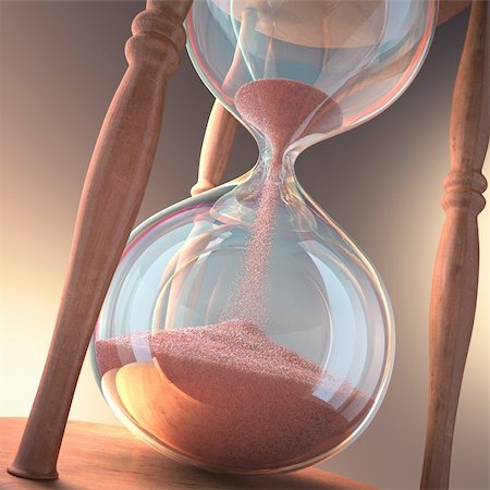 Hourglass counting the time. Concept of time is money. Stock Photo - Budget Royalty-Free & Subscription, Code: 400-06480679